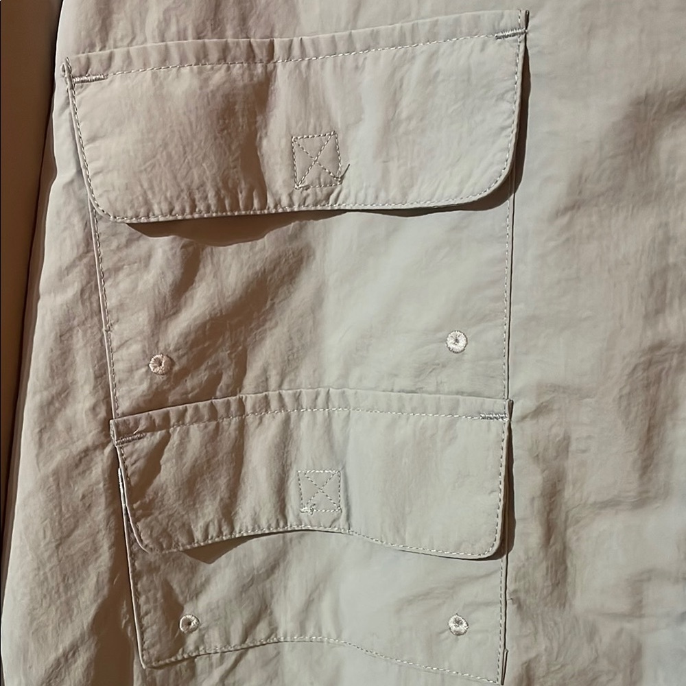 Tuna Grey Short Sleeve Button-Up Shirt Fishing - Picture 3 of 6